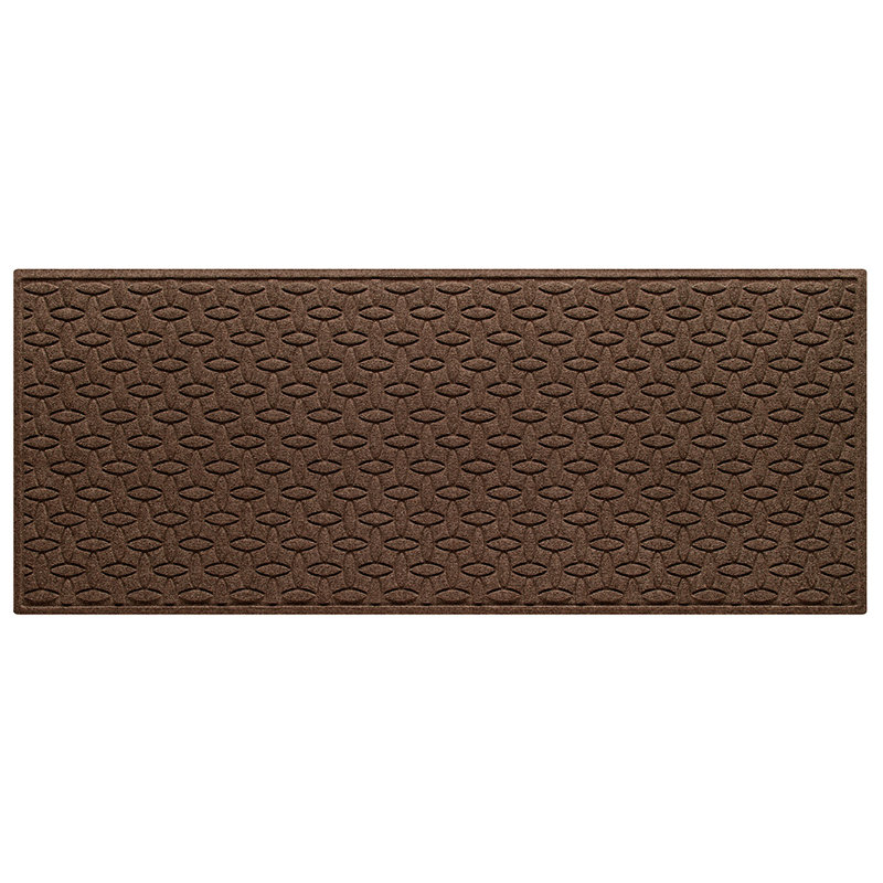 Tapis de porte intérieur antidérapant WaterHog Elipse, Marron foncé, L 3 pi x L 7 pi