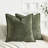 Super Soft Velvety Slub Heavy Chenille Decorative Pillow Cover with Flange (Set of 2)-122610493-122610486