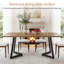 Metal Base Dining Table
