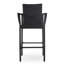 Paire de tabourets de bar modernes gris