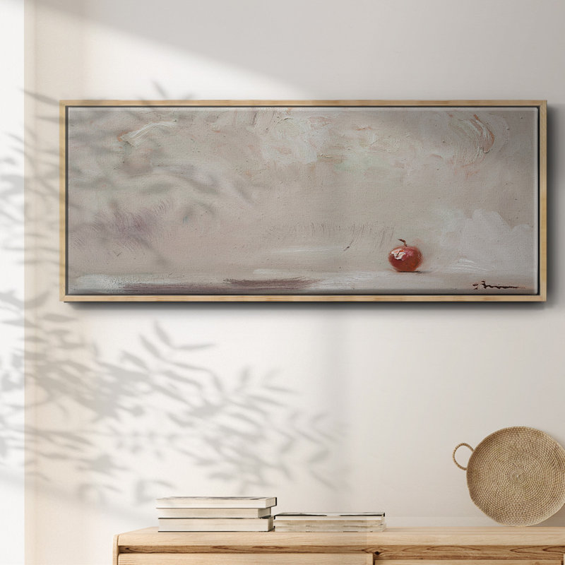 Lonley Apple- Framed Canvas