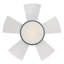 Vox 5 - Blade Indoor/Outdoor Smart Flush Mount Ceiling Fan with Remote Control and LED Light Kit-32650284-32650282