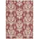 Kaleidoscope Wool Ikat Area Rug in Crimson, White