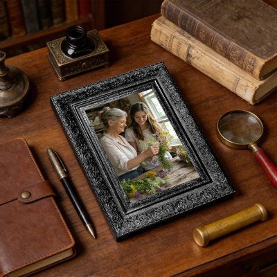 Cadre photo noir 1 PC 11 "x 14" Clean Line avec support de table et crochets muraux