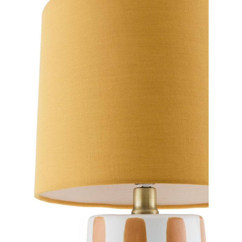 Lampe de table Heurich, Orange / blanc
