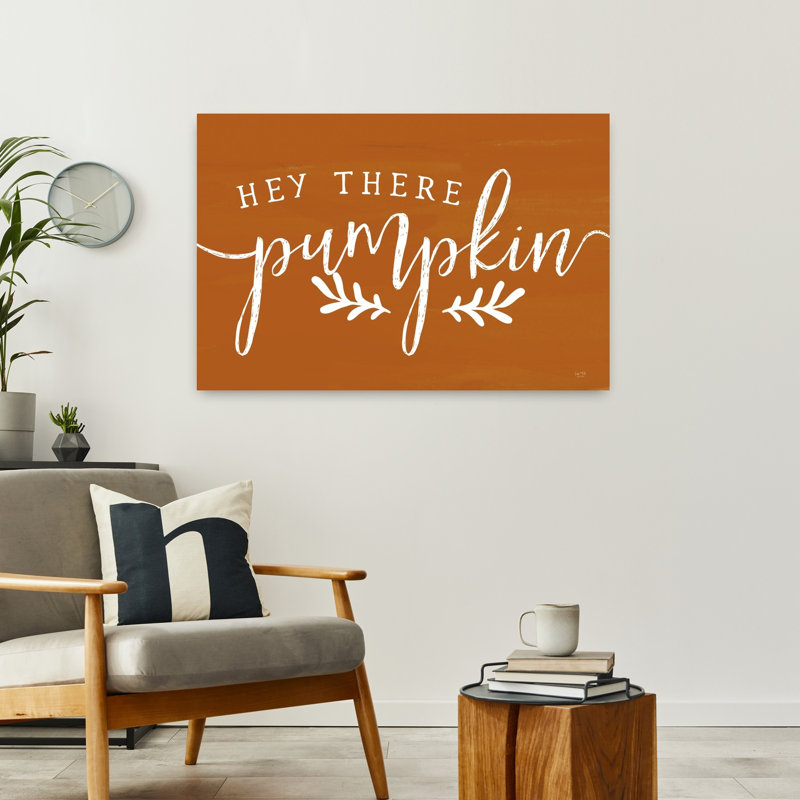 «Hey There Pumpkin», art contemporain abstrait, H 24 po x l 36 po
