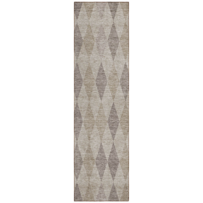 Clintonville Washable Geometric Indoor / Outdoor Rug, Runner 2'3" x 7'6"