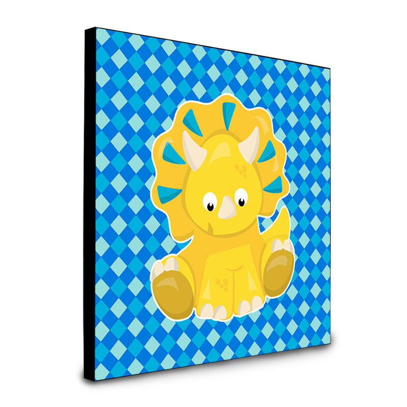 Panneau mural d’art tricératops dinosaur Manette
