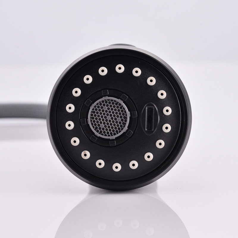 Robinet de cuisine rétractable noir mat, tactile, laiton à poignée simple, économie d'eau, robinet à choix de sortie divers avec duvet, noir, différentes options