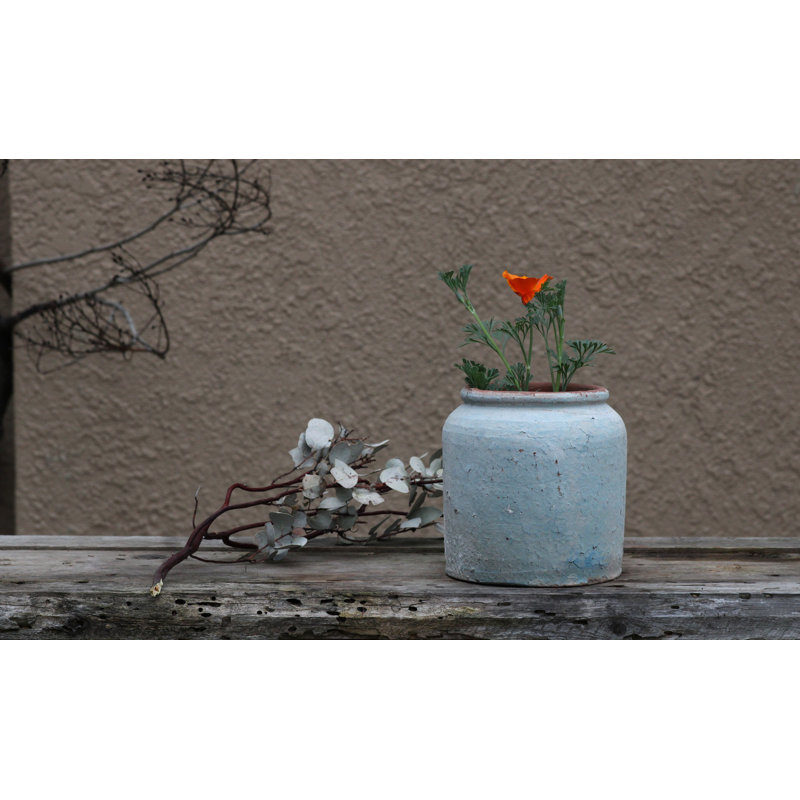 Pot de fleurs bas en grès - Intérieur/Extérieur
