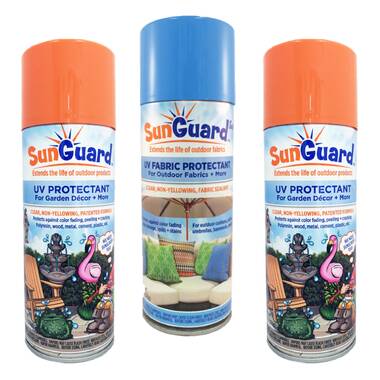 Sunguard UV Protectant Spray for Outdoor Decor & Fabric Prevents Fading and More 3-Pack