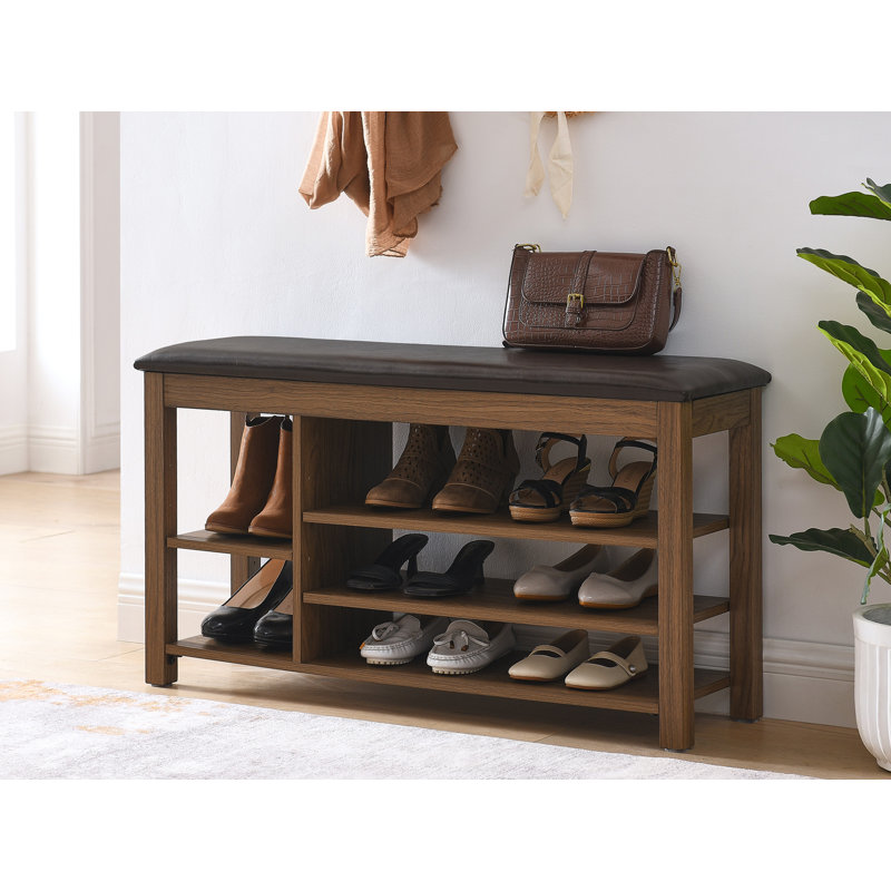 8 Pair Shoes Storage Bench
