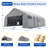 Heavy Duty Durable Carport, Aluminum Frame Garage Shelter & Storage, Waterproof 3-Layer Pe Cover-128975954