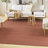 Ivanas Machine Washable Cotton Area Rug in Brick Red-473035708