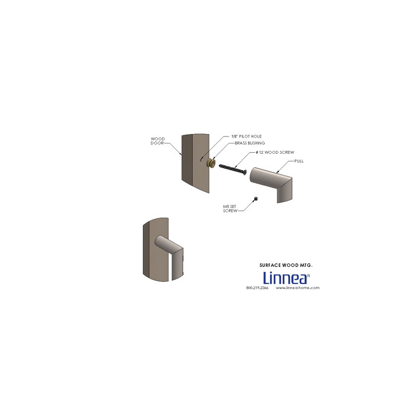 Surface Mount Appliance Pull, Satin Stainless Steel, 23 5/8", 1