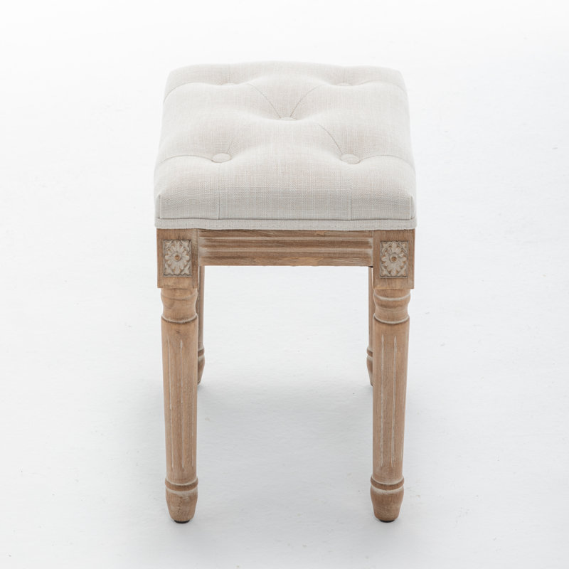 Tabouret de coiffeuse Bronson, Beige