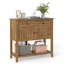 Console Mid-Century avec 2 tiroirs, 2 armoires et une tablette inférieure pour le couloir