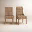 Chaise d'appoint en osier naturel Armine
