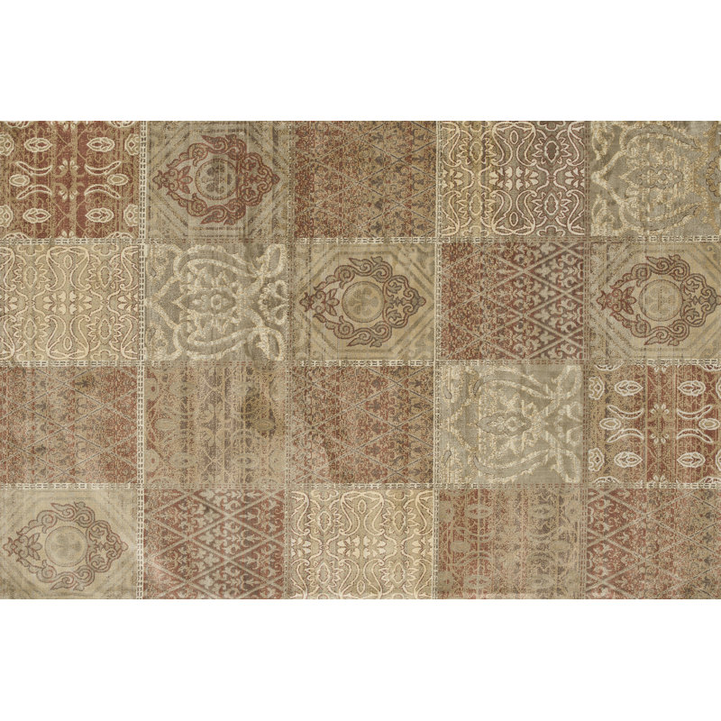 Viscose Oriental Indoor Rug, Rectangle 12' x 15'