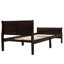 Lit plateforme avec base de lit en bois et sommier avec base de lit et support en lattes de bois