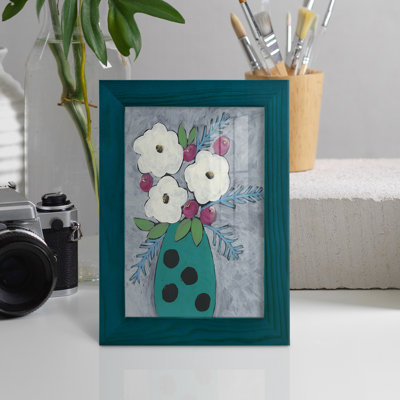 Edolie florale II encadrée sur papier, impression