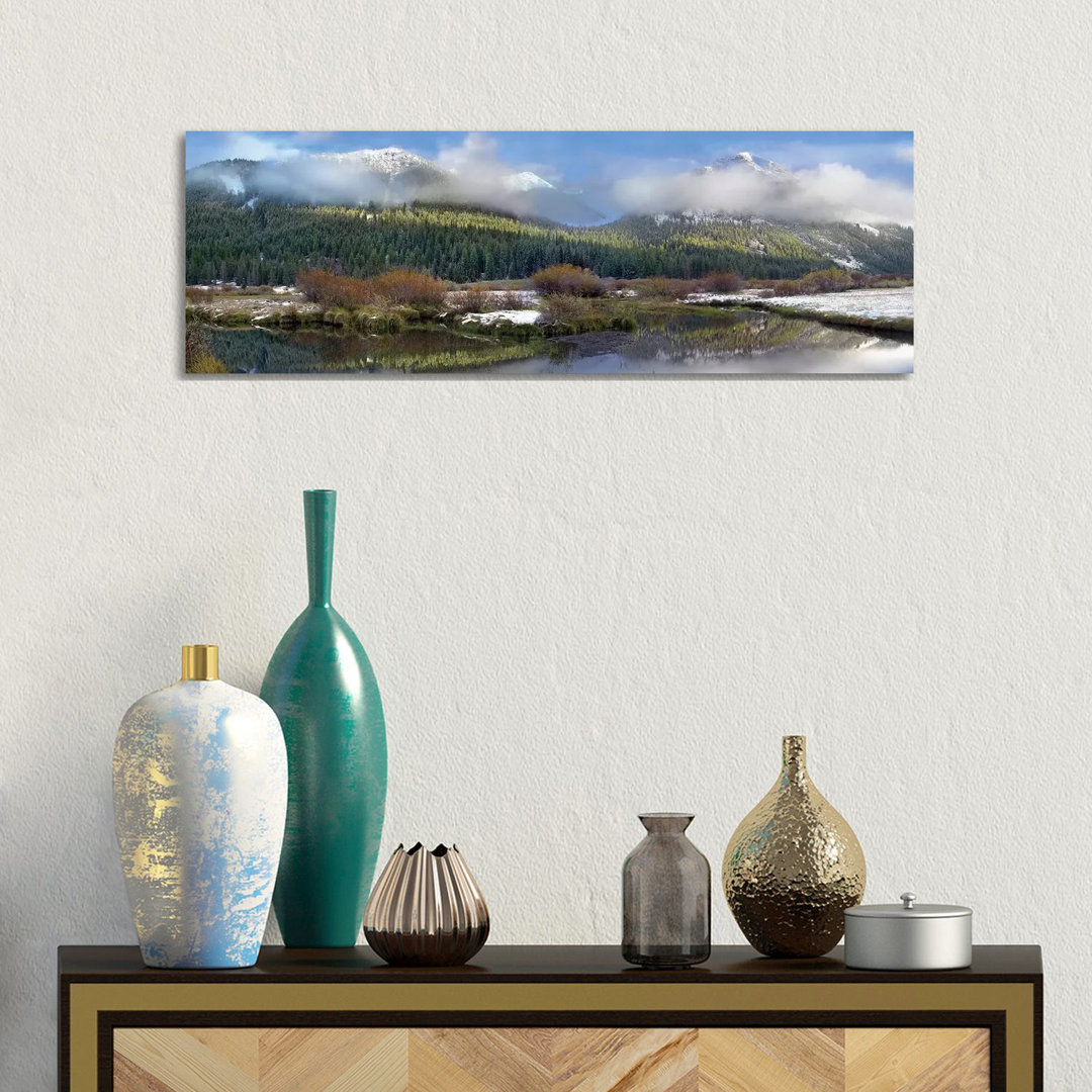 Panoramablick auf die Pioneer Mountains, Idaho von Tim Fitzharris - Panoramaleinwand auf Leinwand Giclée auf Leinwand