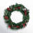 Artificial 24" LED Mixed Pine Christmas Wreath with Flocking, Pinecones and Berries, Green