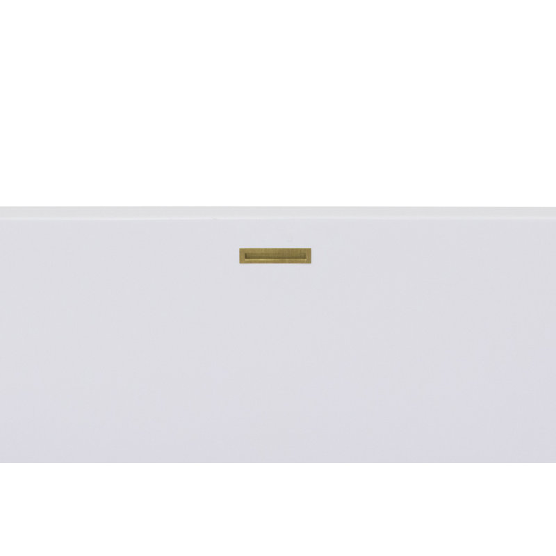 Aubry 60'' L Soaking Bathtub, Satin Brass