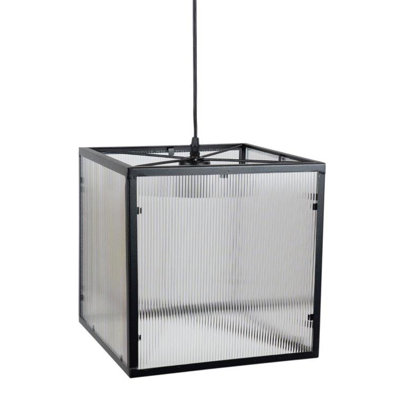 1 - Light Black Square/Rectangle Pendant