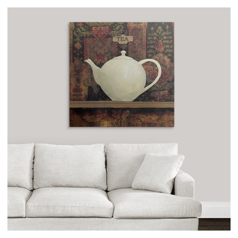 « ii » avery tillmon, impression Ornamental Teapot, H 35 po x l 35 po x P 1,5 po, Toile