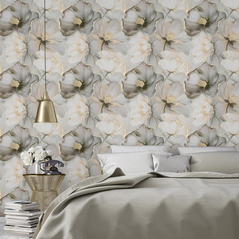 10.05m x 53cm Matte Wallpaper Roll, Grey