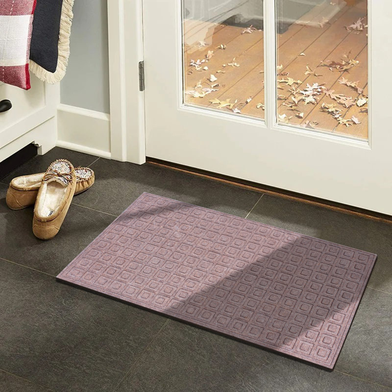 Tapis d'entrée intérieur antidérapant Eco-Poly 36 po x 24 po, Marron foncé