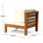 Oana 2-Piece Love Seat Set, Beige-1030575003-1030574996