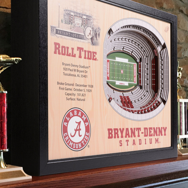 Décoration murale 25 couches NCAA, Crimson Tide d'Alabama