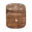 Boîte de rangement en bois de manguier et laiton en forme de dés pour bureau à domicile ou salon, ensemble de 5 à 4 po