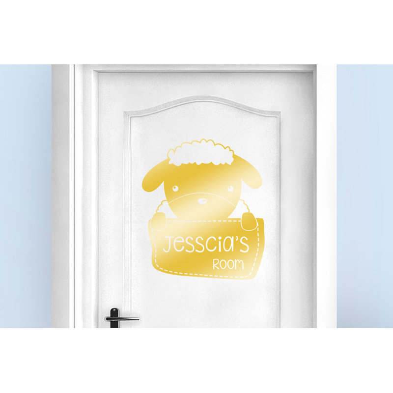 Animals Wall Decal, Shiny Gold