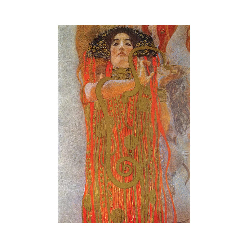 Hygieia, 1900-07 by Gustav Klimt - Wrapped Canvas Painting, 20.32 cm H x 30.48 cm W