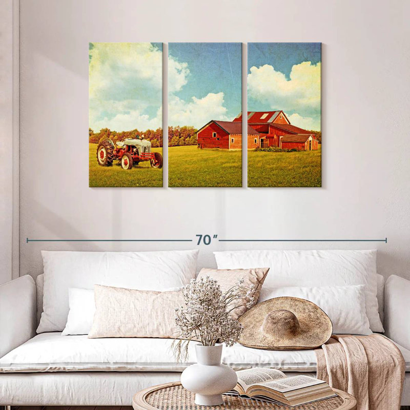 Lilie Old Farm Barn, 28" H x 45" W