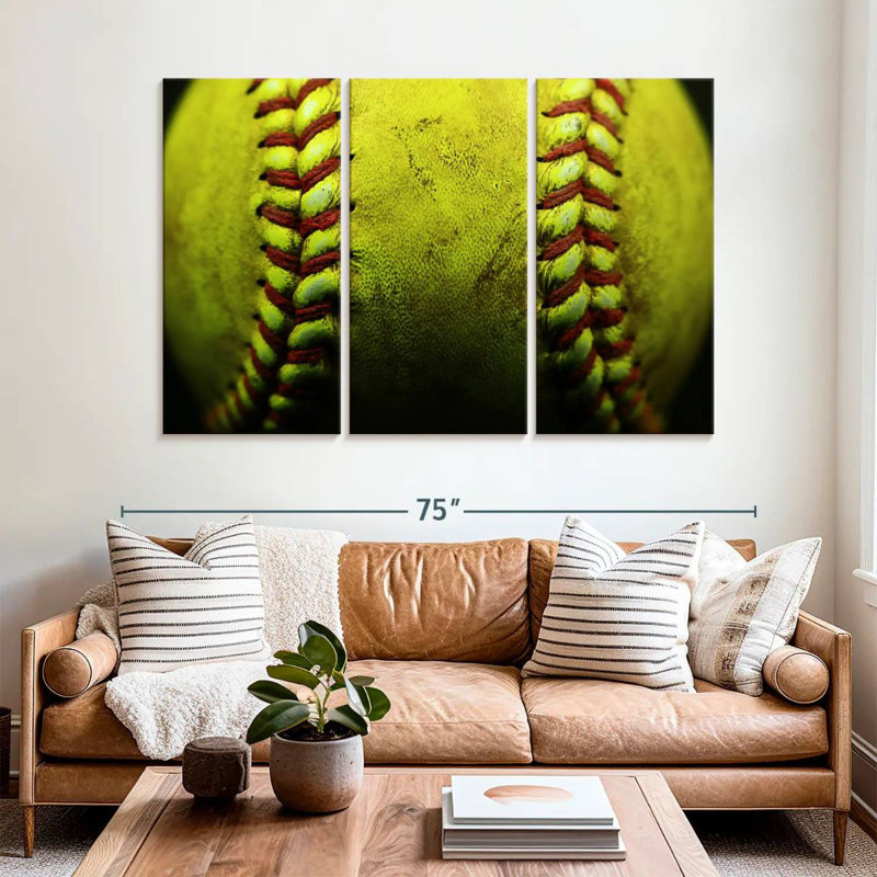 Sireci Dirty Softball, 42" H x 65" W