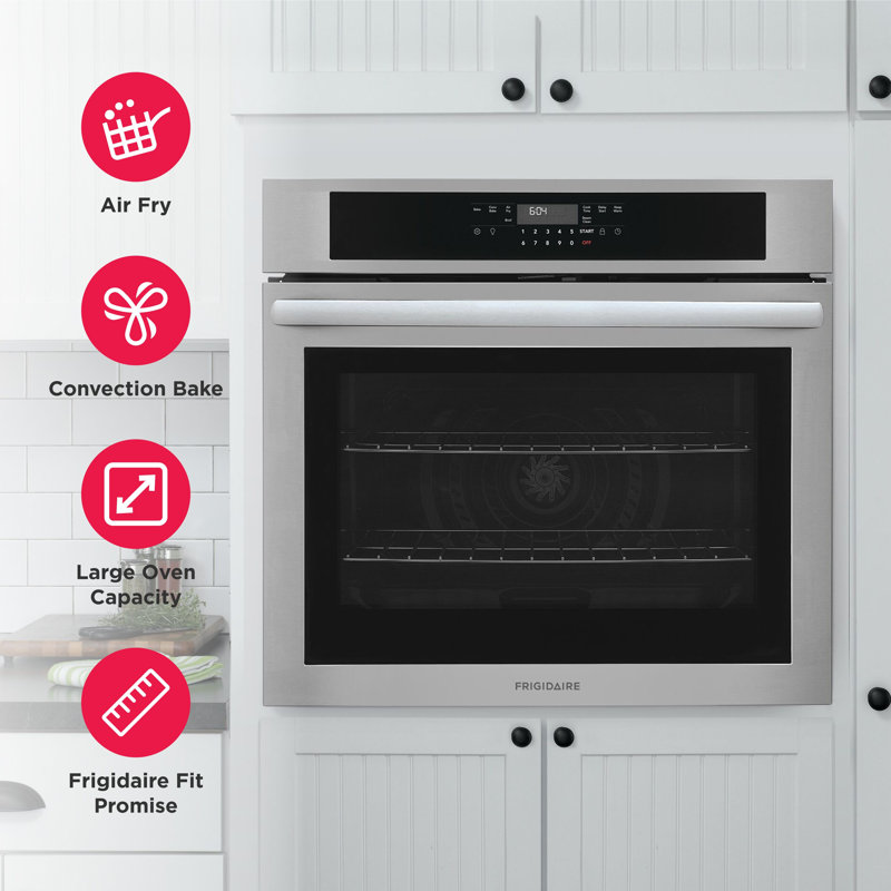 30" Single Wall Oven with Air Fry, Stainless Steel