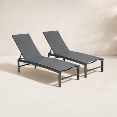 22" Patio Chaise Lounge Set
