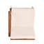 Ensemble 3 pièces de canapé et table en bois d'acacia avec coussins crème Perla-129508042