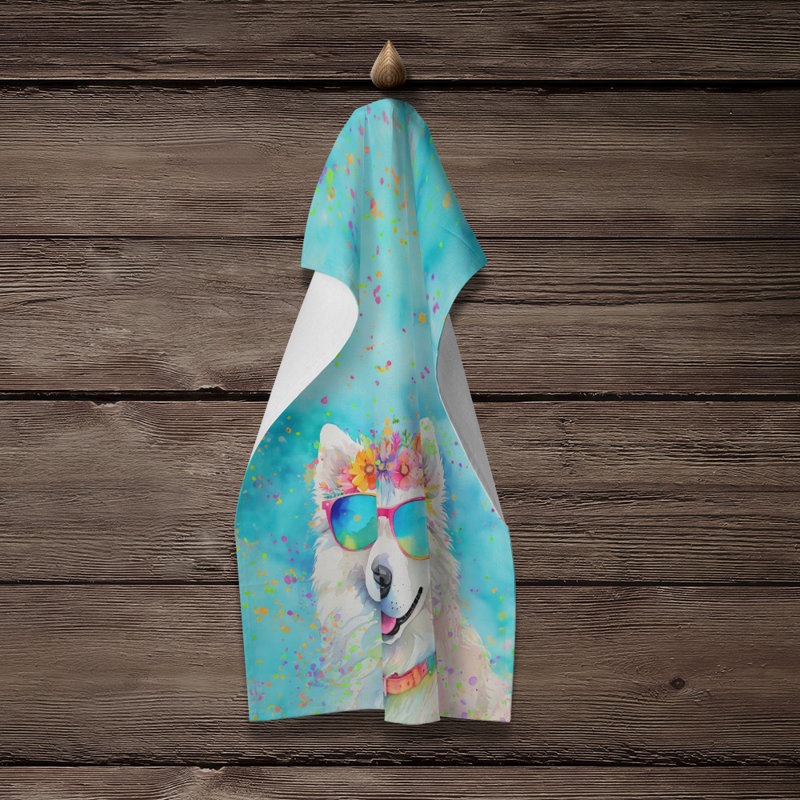 Serviette de cuisine Samoyed Hippie Dawg