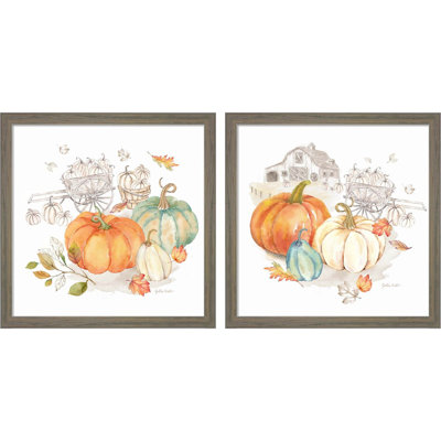 «Pumpkin Season» par - ensemble de 2 reproductions de cadres photo