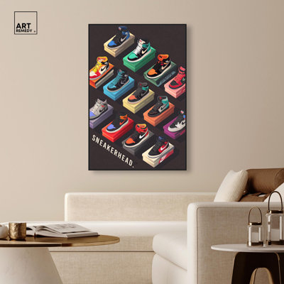 Sneaker Collection Dreams Canvas Sneakerhead Posters by Art Remedy
