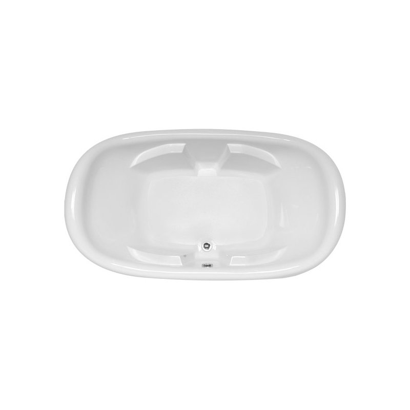 Natalie 78'' L Soaking Bathtub, White, Satin Chrome
