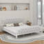 Traditional Style Bed Frame With Upholstered Tufted Headboard-1873012125-1873012124