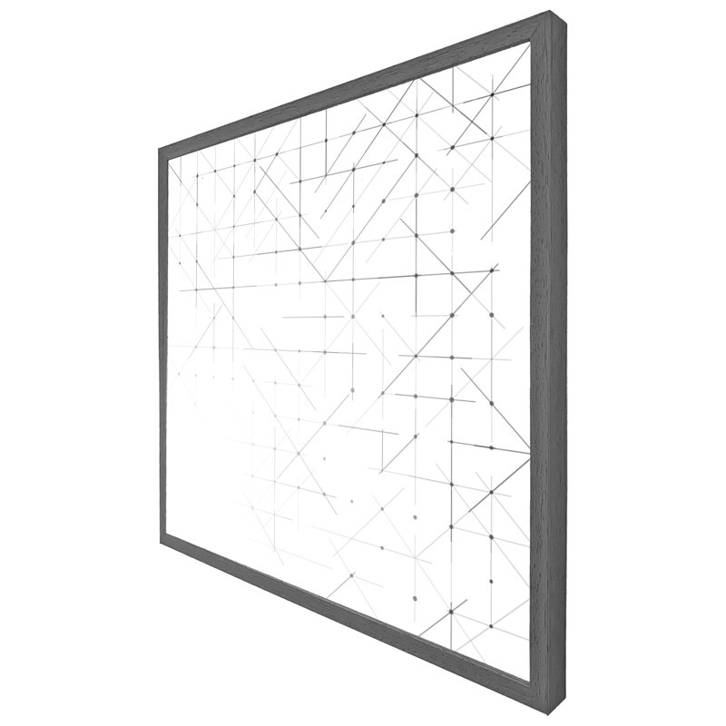 Single Picture Frame Print, 61cm H x 61cm W x 4cm D, Oak