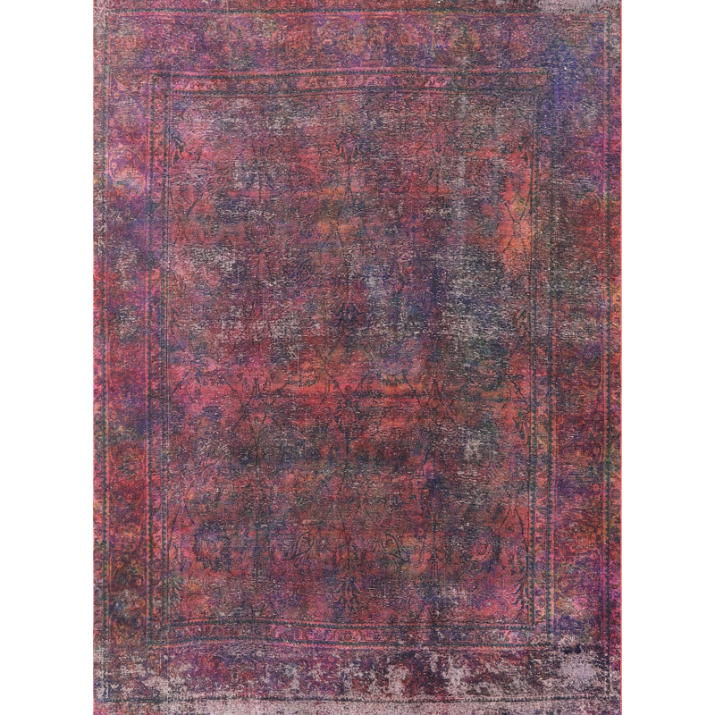 Tapis oriental rouge Roncy, Rectangle 8 pi x 10 pi