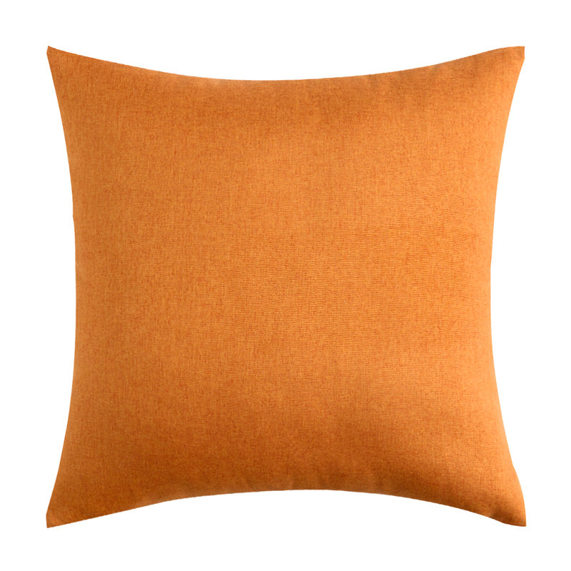 Housses de coussin imperméables de couleur unie pour l'extérieur, Orange